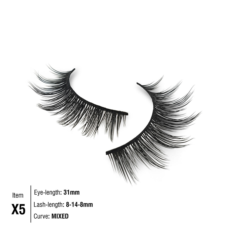 3D FAUX MINK LASH 5 PAIR PACK X5 - kazumibeauty